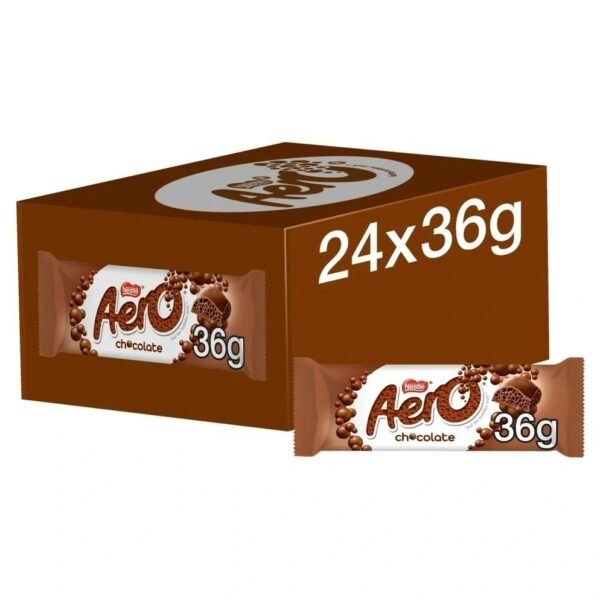 Aero Bubbly Bar Milk 24x36g